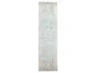 LivingStyles Evoke Muse Turkish Made Oriental Runner Rug, 400x80cm, White / Blue offer