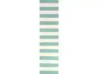 LivingStyles Nomad Stripe Flat Woven Wool Runner Rug, 400x80cm, Sky / Ivory offer