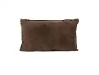 LivingStyles Tibetan Suede Lumbar Cushion, Brown offer