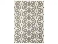 LivingStyles Nomad Dandelion Flatweave Wool Rug, 280x190cm, Grey offer