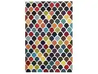 Nomad Scales Flat Woven Wool Rug, 225x155cm, Multi