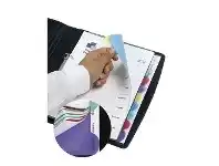 Marbig A4 Transparent Divider with 10 Tab View Colour