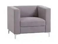 Officeworks J.Burrows Cambridge 1 Seat Fabric Lounge Grey offer