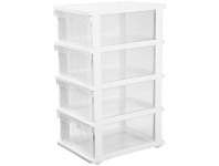 Officeworks J.Burrows 4 Drawer Storage Tower White offer