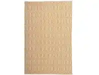 LivingStyles Natura Ariana 160x230cm Hand Woven Cotton & Wool Rug - Polenta offer