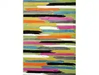 Brony Stroke 115x165cm Turkish Made Rug - Lime / Multi