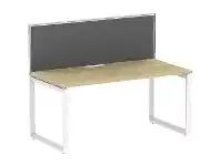 Officeworks Stilford S2 Desk 1500x750 with Screen 1500x525 offer