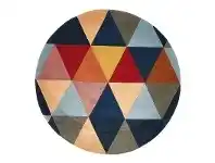 LivingStyles Matrix Triangles Hand Tufted Wool Round Rug, 200cm offer