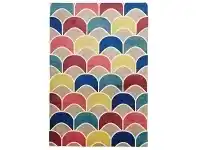 City Fish Scale Modern Rug, 280x190cm, Split Complement