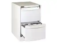 Officeworks Stilford 2 Drawer Filing Cabinet White offer