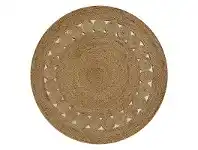 LivingStyles Dot Hand Braided Round Jute Rug, 140cm, Natural offer