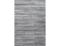 LivingStyles Aqua Silk Crotone Turkish Made Modern Rug, 250x350cm, Grey offer