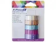 Xpress X-Press It Deco Tape Roll Holographic 12mm x 5m 5 Pack