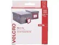 Officeworks VELCRO Brand Hook Only Dots 22mm White 125 Pack offer