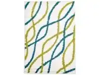 LivingStyles Festival Egyptian Made Shag Rug, 290x200cm, White offer