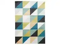 LivingStyles City Diagonal Modern Rug, 320x230cm, Turquoise / Green offer