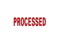 Officeworks Deskmate Pre-Inked Office Stamps Processed Red offer