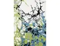 LivingStyles Pablo Rista Turkish Made Rug, 80x150cm, Green/Blue offer