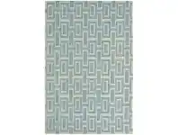 LivingStyles Wedgwood Intaglio Hand Tufted Designer Wool Rug, 240x170cm, Blue offer