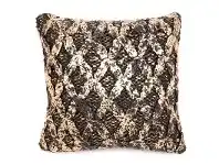LivingStyles Roy Gold Foiled Thick Knit Cotton Scatter Cushion offer