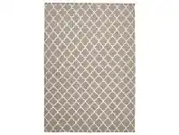 Skandi Bazaar Trellis Flatwoven Wool Rug, 280x190cm, Beige