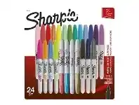 Officeworks Sharpie Fine Permanent Markers 24 Pack Assorted offer
