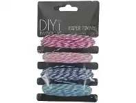Officeworks D.I.Y. DIYi Paper Twine Brights 4 Pack offer