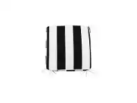 LivingStyles Minell Stripe Indoor / Outdoor Seat Pad, Black offer