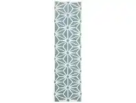 LivingStyles Nomad Dandelion Flatweave Wool Runner Rug, 400x80cm, Blue offer