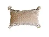 LivingStyles Holly Feather Filled Cotton Lumbar Cushion offer