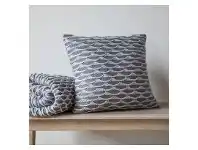 LivingStyles Avery Knitted Scatter Cushion, Grey offer