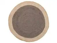 LivingStyles Atrium Polo Round Jute Rug, 150cm, Chocolate offer