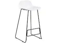 Officeworks Pago Polo Heavy Duty Stool with Black Base and White Seat offer
