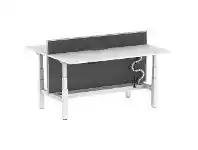 Officeworks Stilford S2 1800mm 2 Person Sit Stand Desk White/White/Grey offer