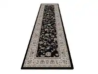 LivingStyles Shiraz Parisa Oriental Runner Rug, 80x300cm, Black offer