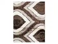 LivingStyles Evangela Luxury Shaggy Rug, 160x230cm, Brown offer