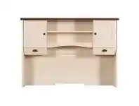 LivingStyles Nepean Engineered Wood Desk Hutch, Antique White offer