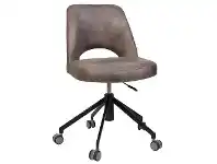LivingStyles Albury Commercial Grade Eastwood Fabric Gas Lift Office Chair, Donkey / Black offer