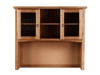 Oxford Wooden Desk Hutch, Natural