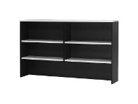 LivingStyles Logan Storage Hutch, 150cm, White / Black offer