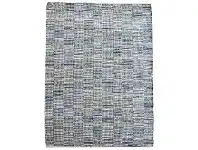 LivingStyles Meles Handwoven Hemp & Cotton Rug, 190x290cm, Blue / Natural offer