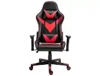 Thunderbolt PU Leather Gaming Chair, Black / Red