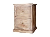 LivingStyles Settler Reclaimed Timber 2 Drawer Filing Cabinet offer