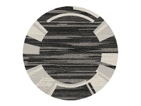 LivingStyles Serenity Morgan Modern Round Rug, 200cm Dia, Black offer