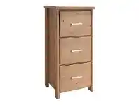 Enrifield Mountain Ash Timber 3 Drawer File Cabinet