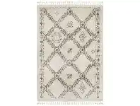 LivingStyles Saffron Jamila Fringed Shag Rug, 120x170cm, Natural offer
