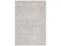 Broadway Diamond Modern Rug, 240x340cm, Silver