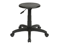 LivingStyles State Industrial Stool, Round Seat, Lever Handle offer