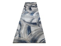 LivingStyles Sunbury Chase Modern Runner Rug, 80x300cm, Grey / Blue offer