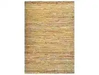 LivingStyles Kerla Horizon Handwoven Jute Rug, 190x280cm, Natural / Gold offer